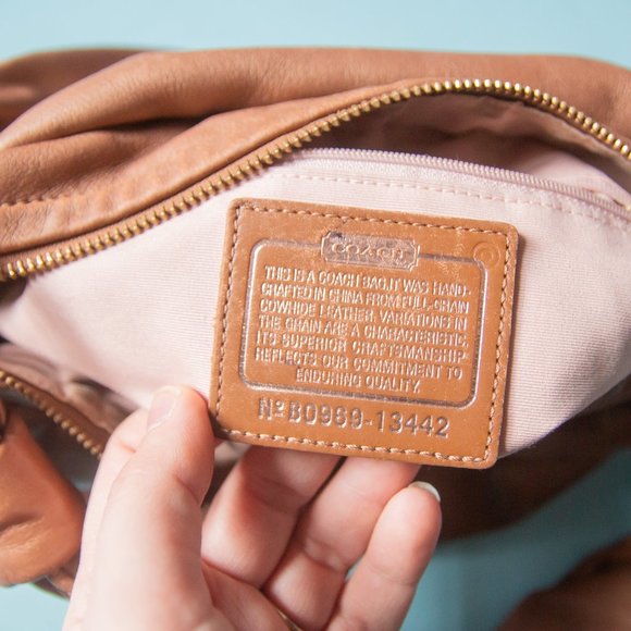 Coach Tan Leather Shoulder Bag - Picture 5 of 12